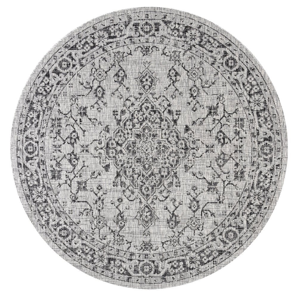Rozetta Boho Medallion Textured Weave Indoor/Outdoor Area Rug