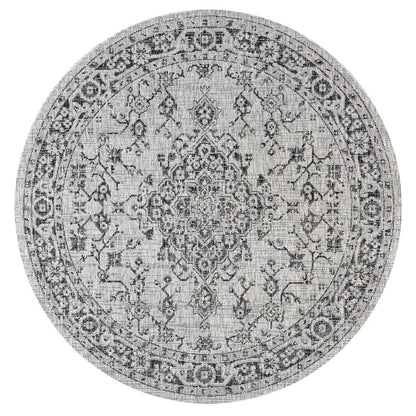 Rozetta Boho Medallion Textured Weave Indoor/Outdoor Area Rug