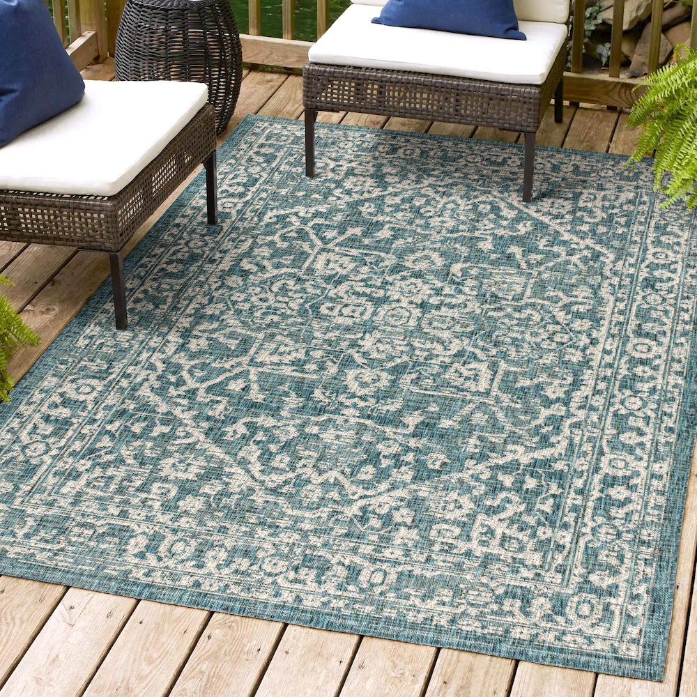 Malta Bohemian Medallion TetuWeaveIndoor/Outdoor  Rug