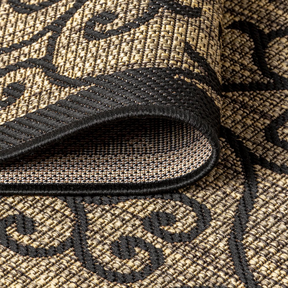 Madrid Vintage Filigree Textured Weave Indoor/Outdoor Runner Rug