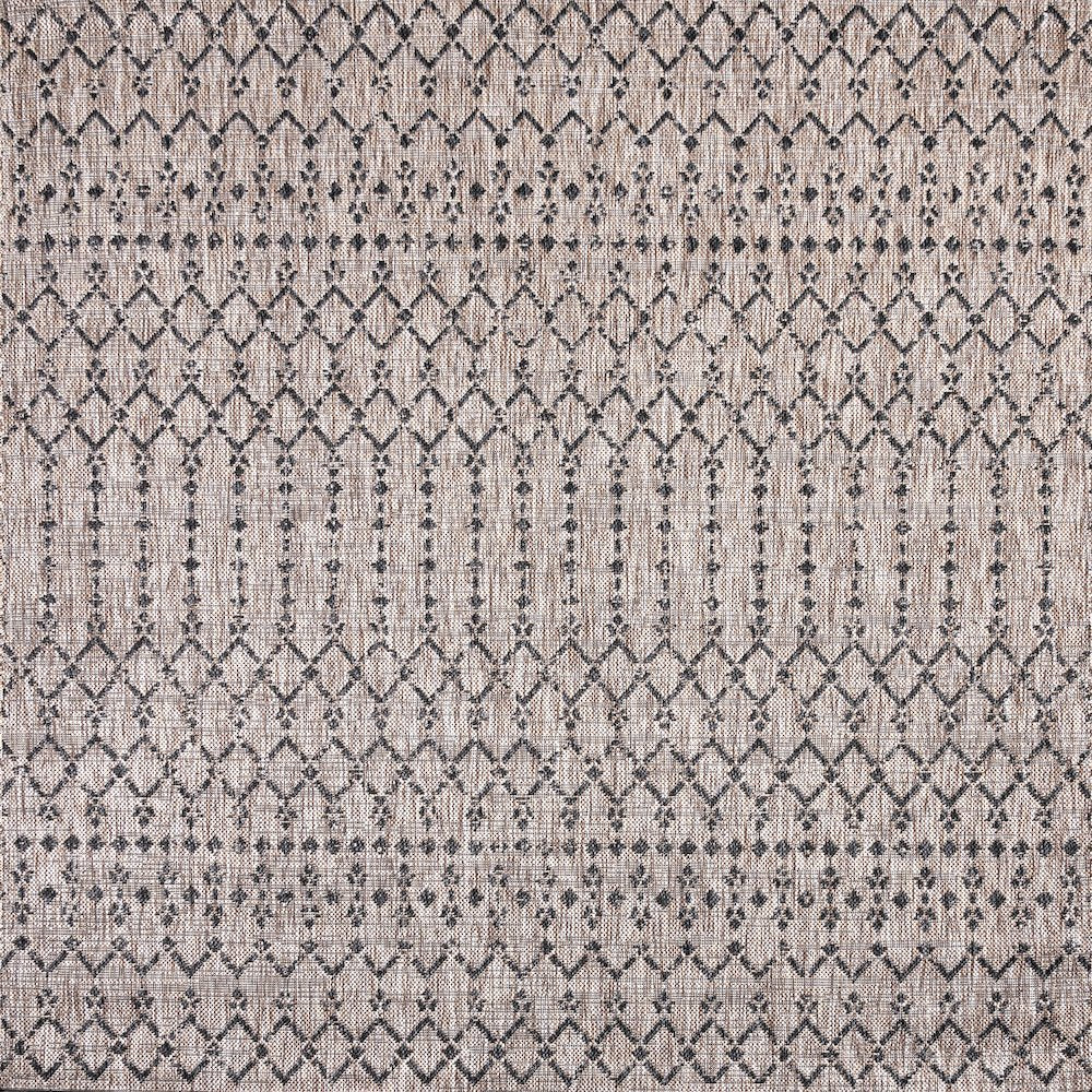 Ourika Moroccan Geometric Textured Weave Indoor/Outdoor Square Rug