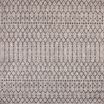 Ourika Moroccan Geometric Textured Weave Indoor/Outdoor Square Rug