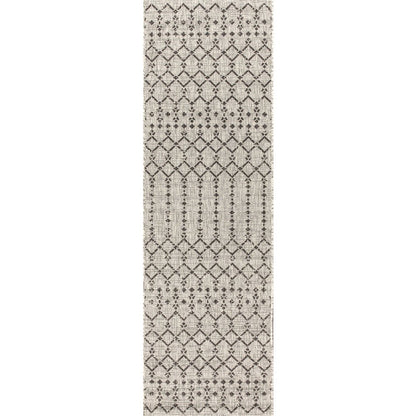 Ourika Moroccan Geometric Textured Weave Indoor/Outdoor Runner Rug