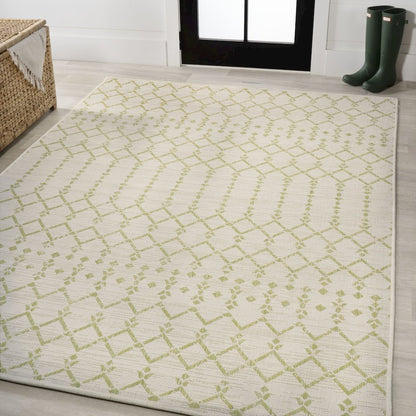 Ourika Moroccan Geometric Textured Weave Indoor/Outdoor Area Rug