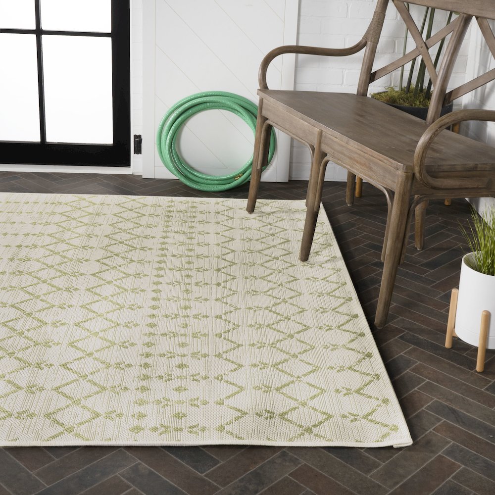 Ourika Moroccan Geometric Textured Weave Indoor/Outdoor Area Rug