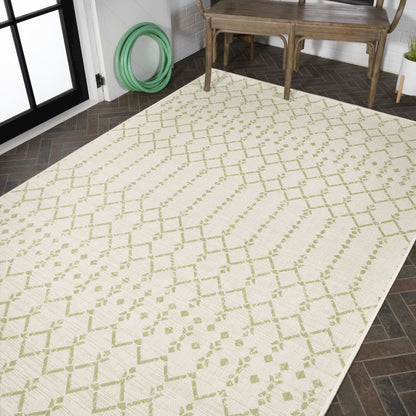Ourika Moroccan Geometric Textured Weave Indoor/Outdoor Area Rug