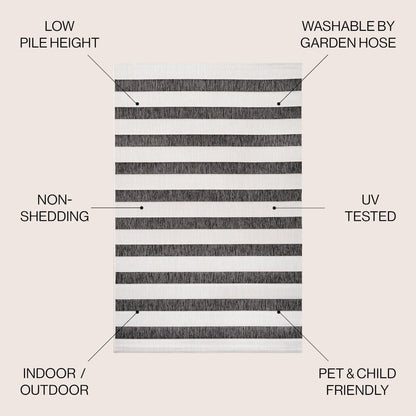 Aveiro Wide StripeIndoor/Outdoor  Rug