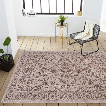 Jerash Ornate Medallion Indoor/Outdoor Area Rug