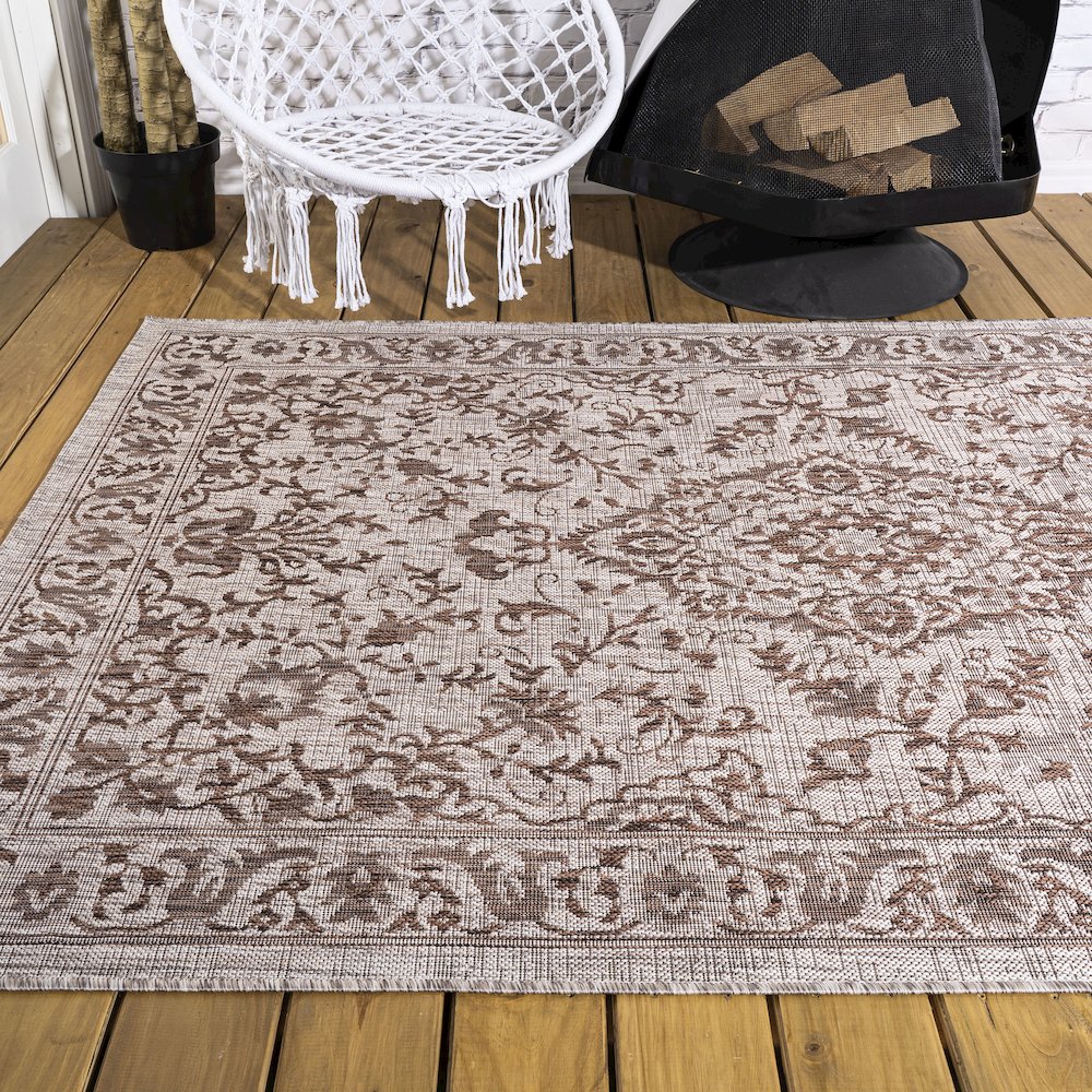 Jerash Ornate Medallion Indoor/Outdoor Area Rug