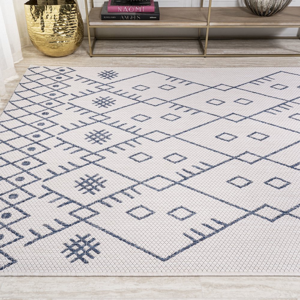 Boho Moroccan Indoor/Outdoor Area Rug