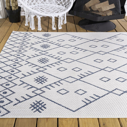 Boho Moroccan Indoor/Outdoor Area Rug