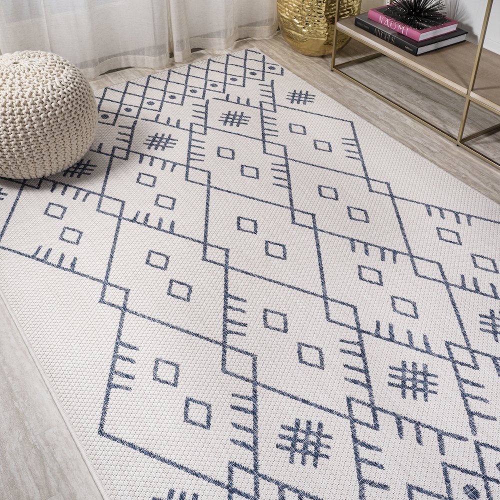 Boho Moroccan Indoor/Outdoor Area Rug