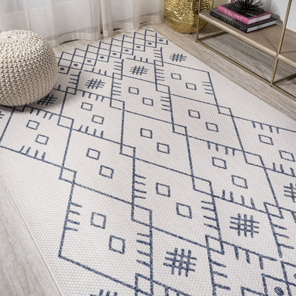 Boho Moroccan Indoor/Outdoor Area Rug
