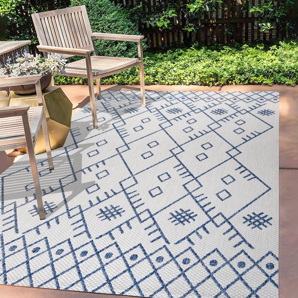 Boho Moroccan Indoor/Outdoor Area Rug