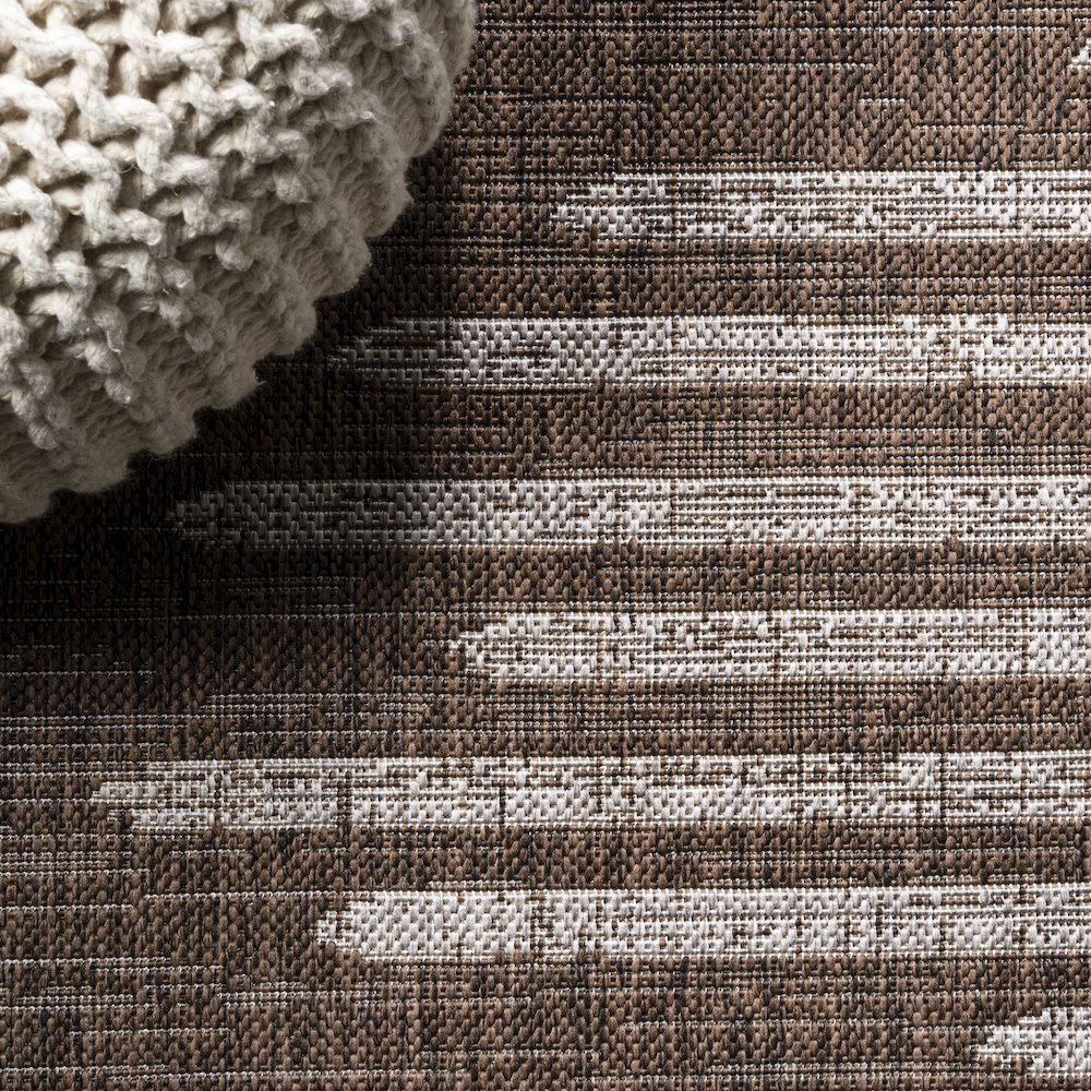 Zolak Berber Stripe Geometric Indoor/Outdoor Area Rug