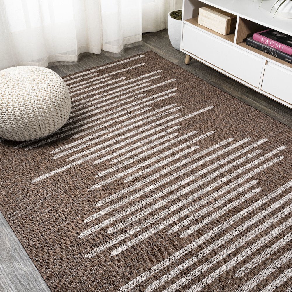 Zolak Berber Stripe Geometric Indoor/Outdoor Area Rug