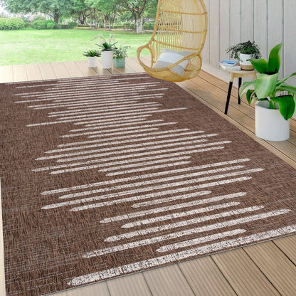Zolak Berber Stripe Geometric Indoor/Outdoor Area Rug