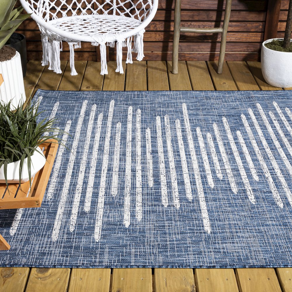 Zolak Berber Stripe Geometric Indoor/Outdoor Area Rug