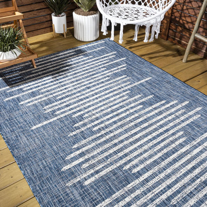 Zolak Berber Stripe Geometric Indoor/Outdoor Area Rug