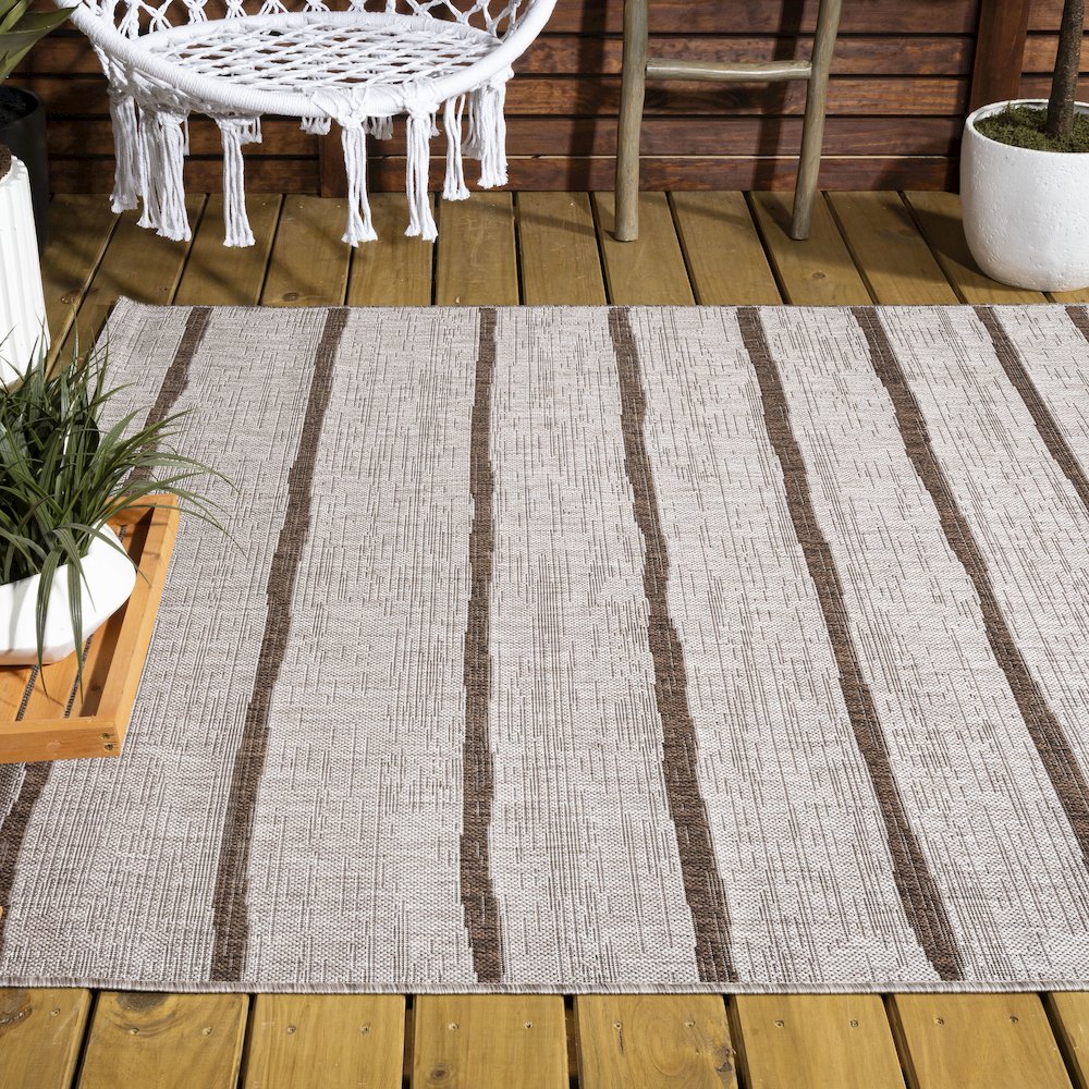 Colonia Berber Stripe Indoor/Outdoor Area Rug