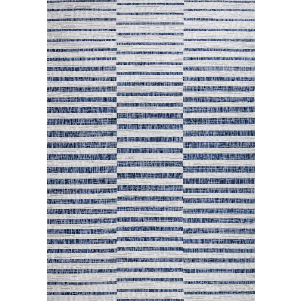 Sukie Modern Offset Stripe Indoor/Outdoor Area Rug
