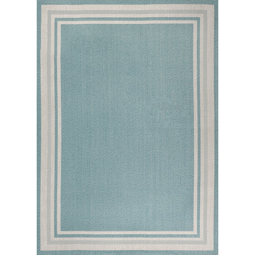 James Modern Border Stripe Indoor/Outdoor Area Rug
