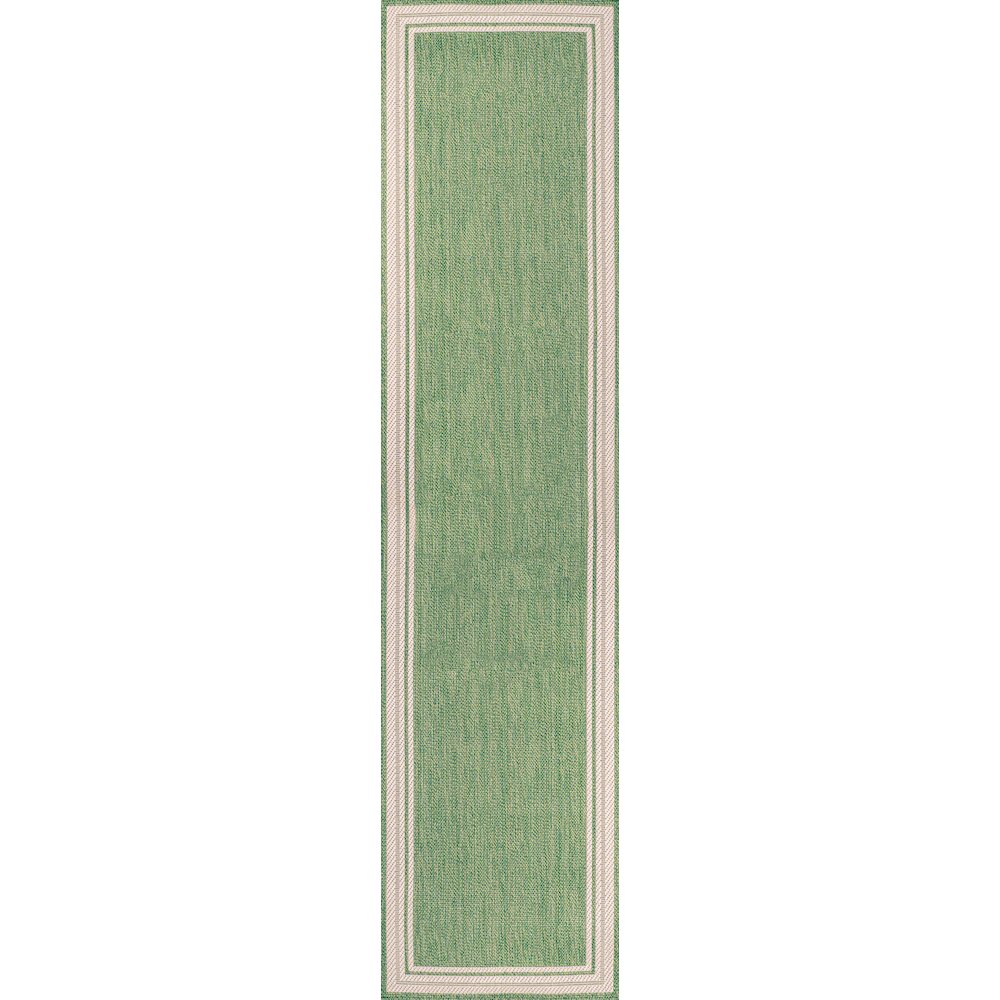 James Modern Border Stripe Indoor/Outdoor Area Rug