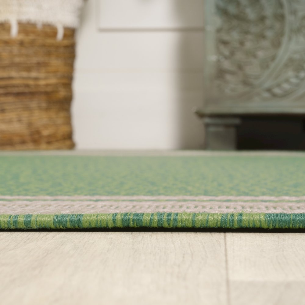 James Modern Border Stripe Indoor/Outdoor Area Rug