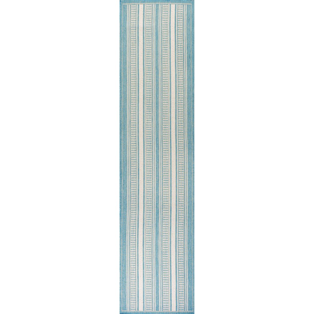Haynes Modern Double Stripe Indoor/Outdoor Area Rug