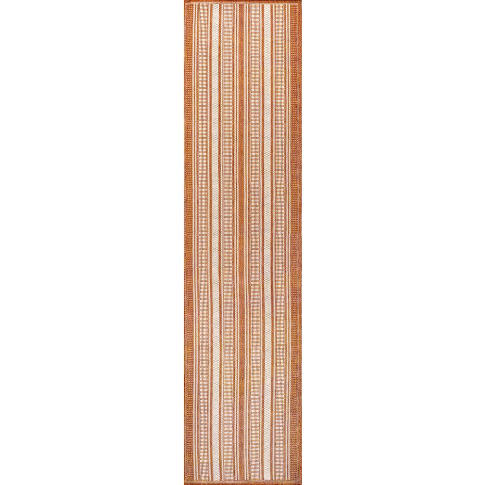 Haynes Modern Double Stripe Indoor/Outdoor Area Rug
