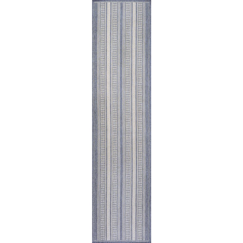Haynes Modern Double Stripe Indoor/Outdoor Area Rug