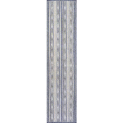 Haynes Modern Double Stripe Indoor/Outdoor Area Rug