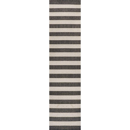 Negril Two Tone Wide Stripe Indoor/Outdoor Area Rug
