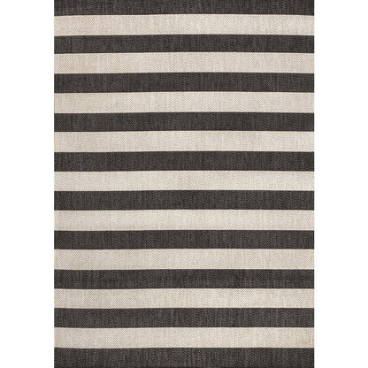 Negril Two Tone Wide Stripe Indoor/Outdoor Area Rug
