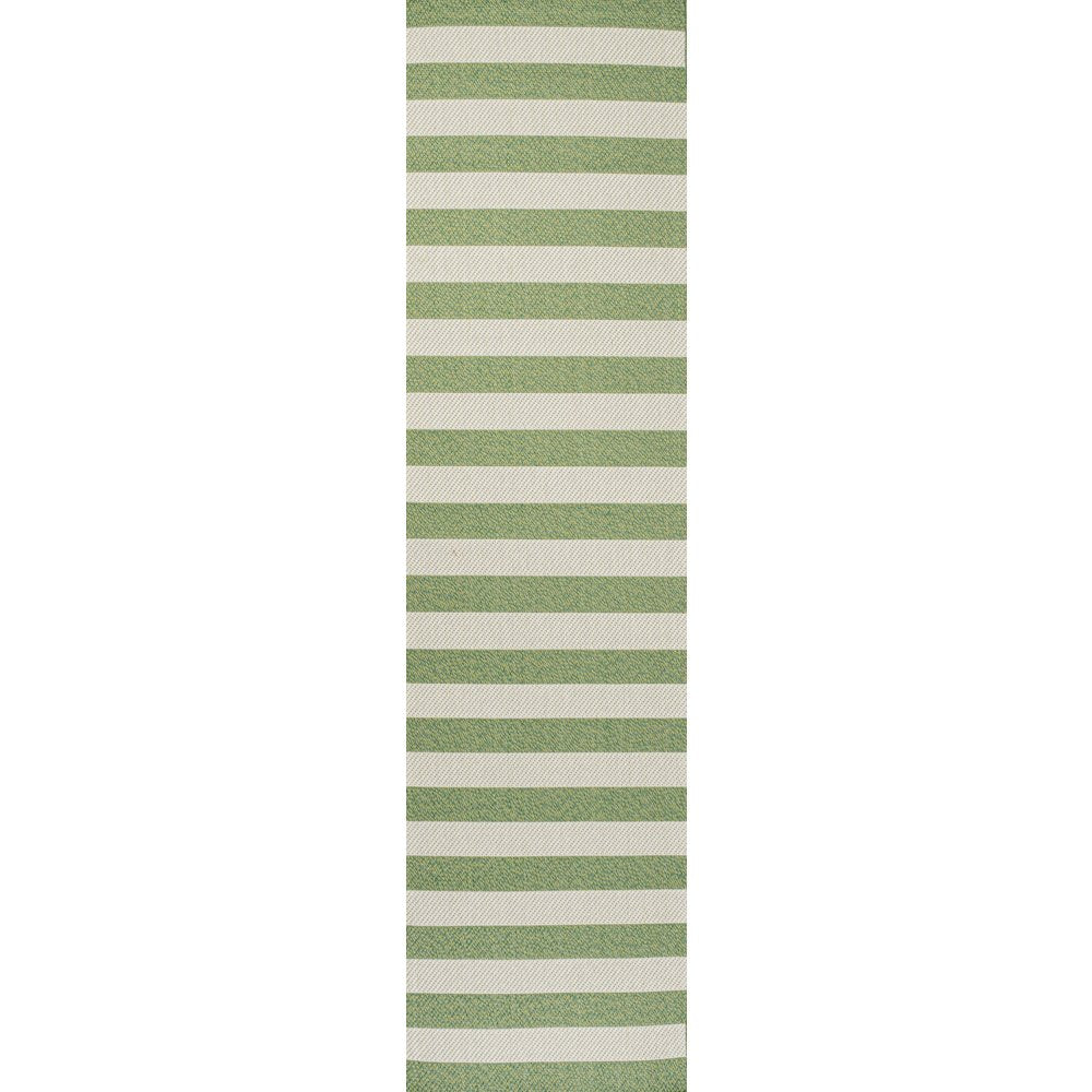 Negril Two Tone Wide Stripe Indoor/Outdoor Area Rug