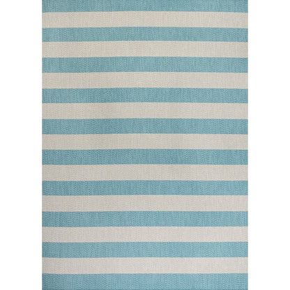 Negril Two Tone Wide Stripe Indoor/Outdoor Area Rug