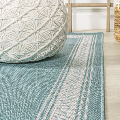 Lucia Classic Diamond Border Indoor/Outdoor Area Rug