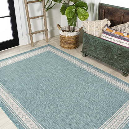 Lucia Classic Diamond Border Indoor/Outdoor Area Rug