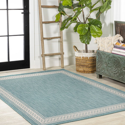 Lucia Classic Diamond Border Indoor/Outdoor Area Rug