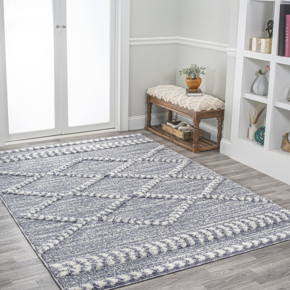 Sofie Moroccan Trellis High-Low Area Rug