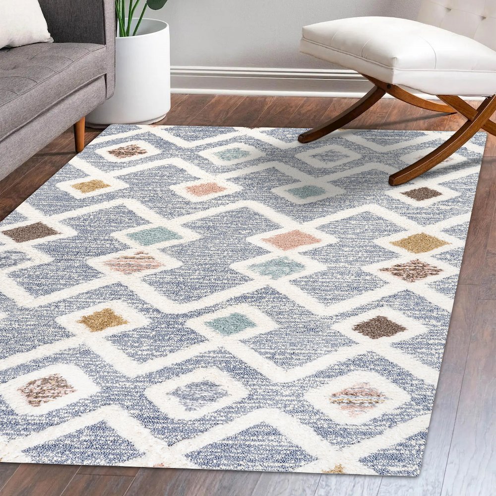 Monique Trellis High-Low Area Rug