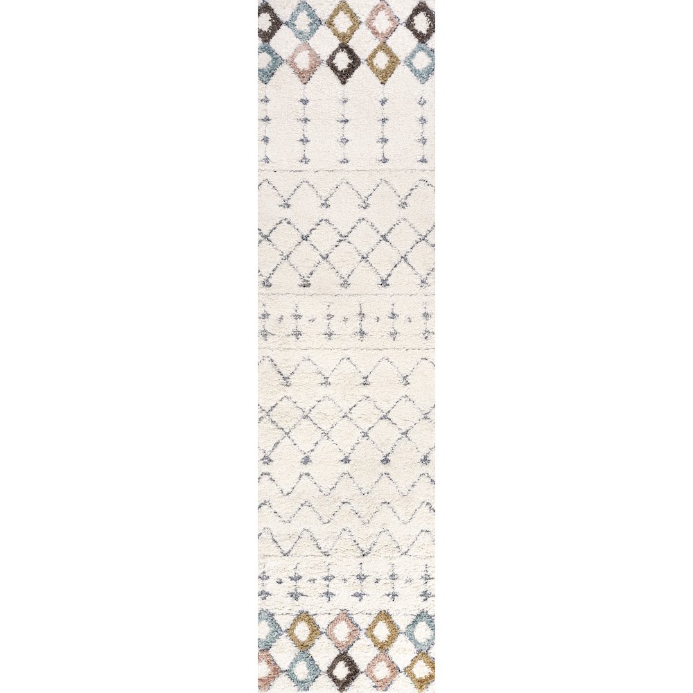 Pia Moroccan Trellis Plush Carved Area Rug