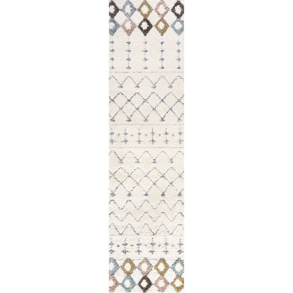 Pia Moroccan Trellis Plush Carved Area Rug
