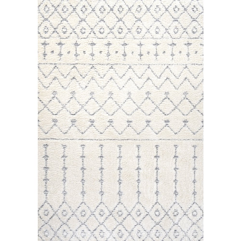 Pia Moroccan Trellis Plush Carved Area Rug