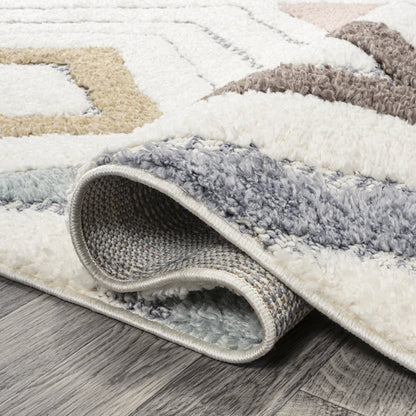 Amira Diamond Tribal High-Low Area Rug