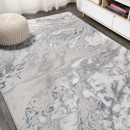 Swirl Marbled Abstract Area Rug