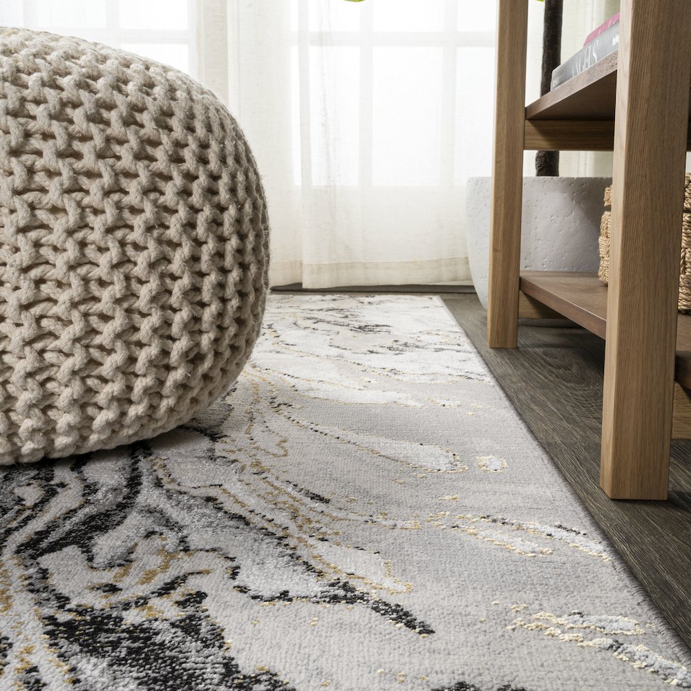 Swirl Marbled Abstract Area Rug