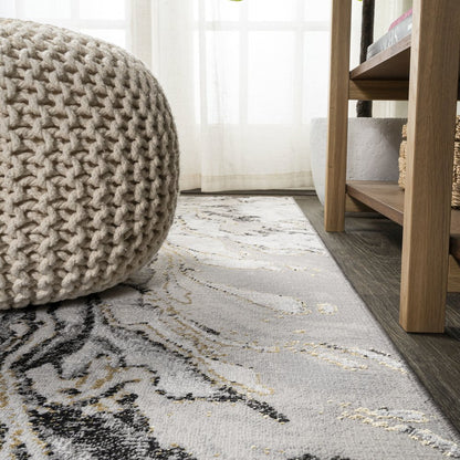 Swirl Marbled Abstract Area Rug