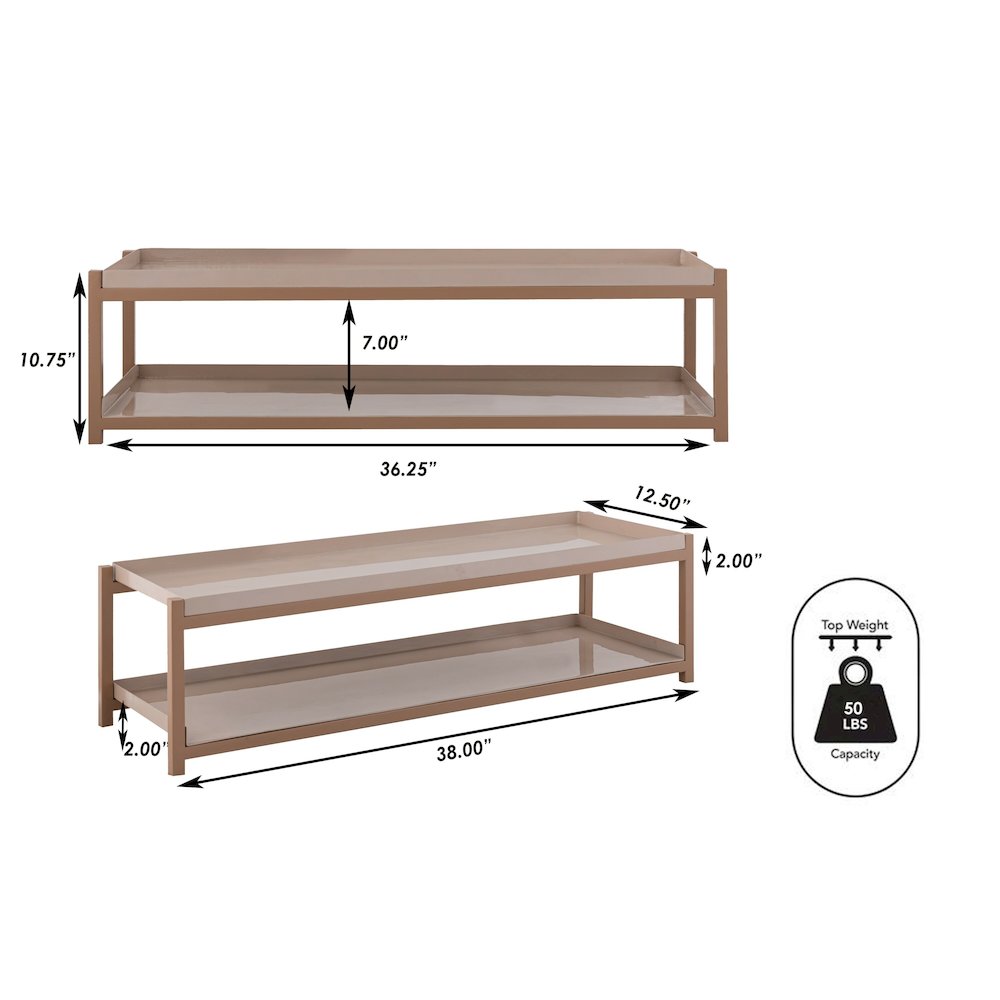 Industrial 6-Pair 2-Tier Iron Shoe Rack