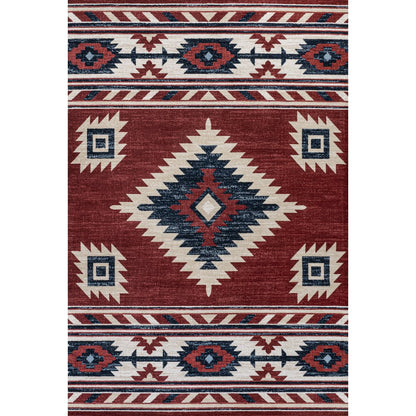 Serape Medallion Southwestern Area Rug